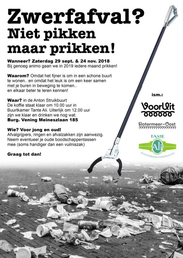 Niet pikken maar prikken!